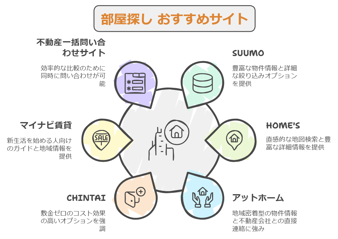 部屋探し サイト おすすめを徹底比較！初心者向け賃貸選びのコツ